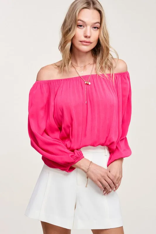 Vivid Pink Jenna Top