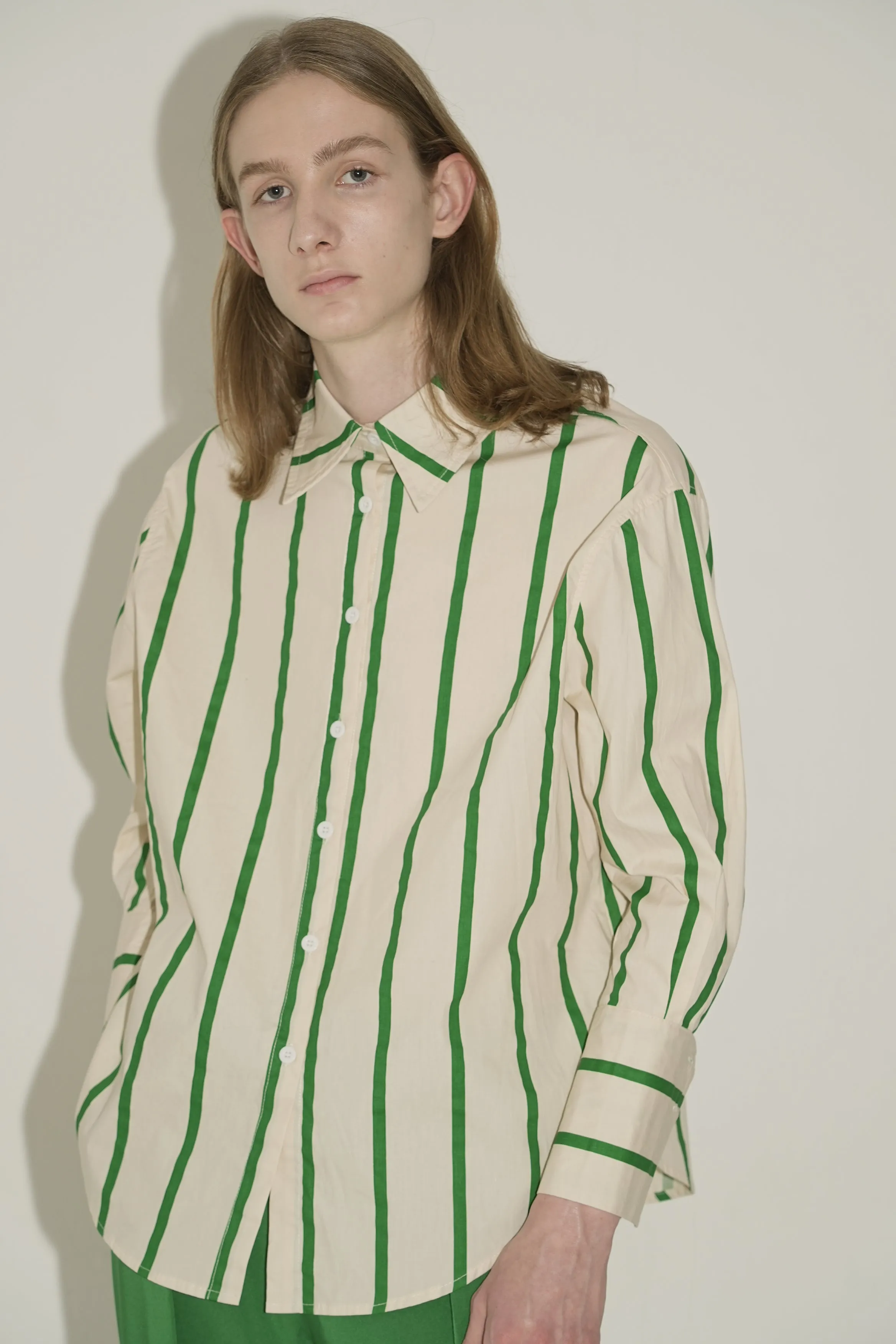 Voluminous Fresh Stripe Shirt