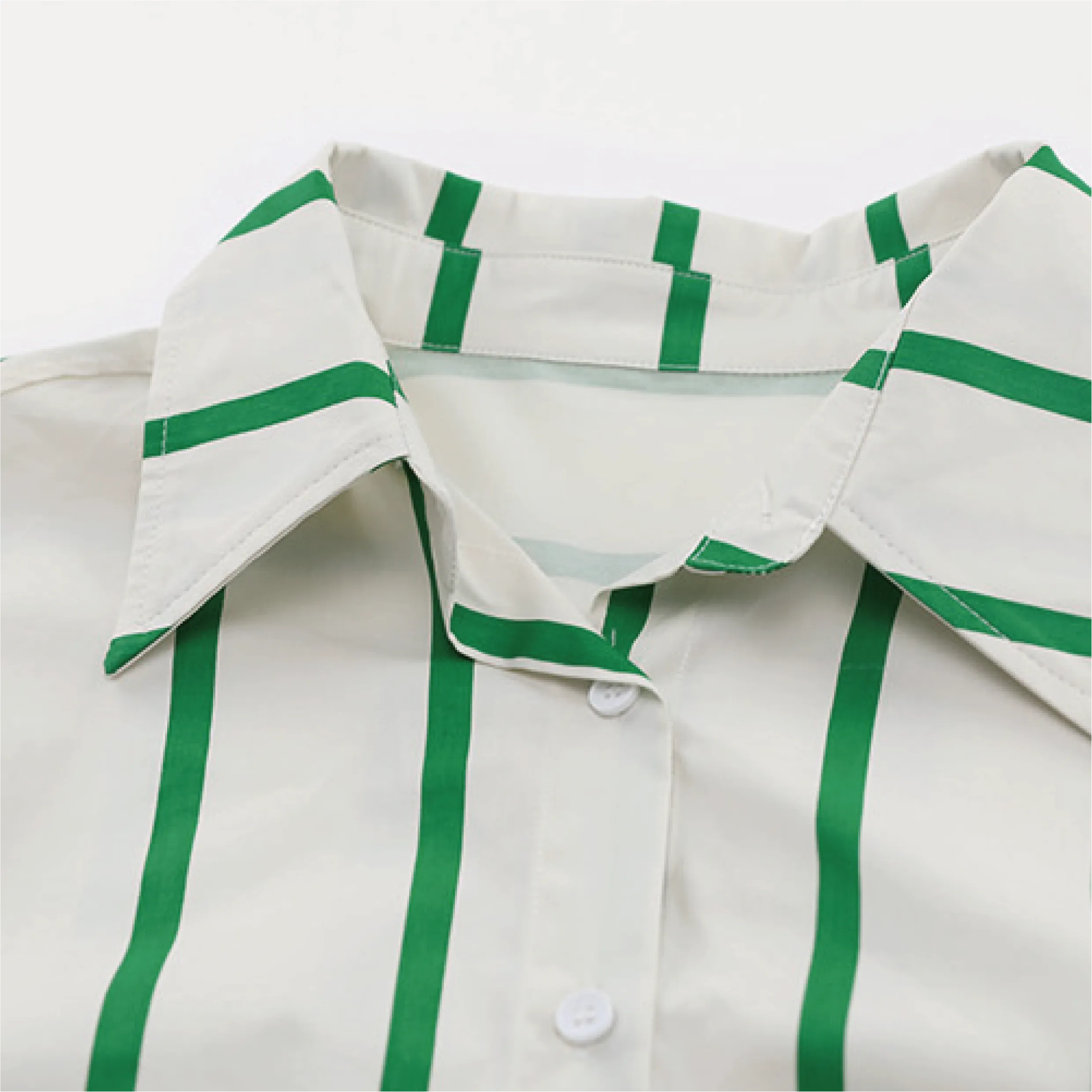 Voluminous Fresh Stripe Shirt