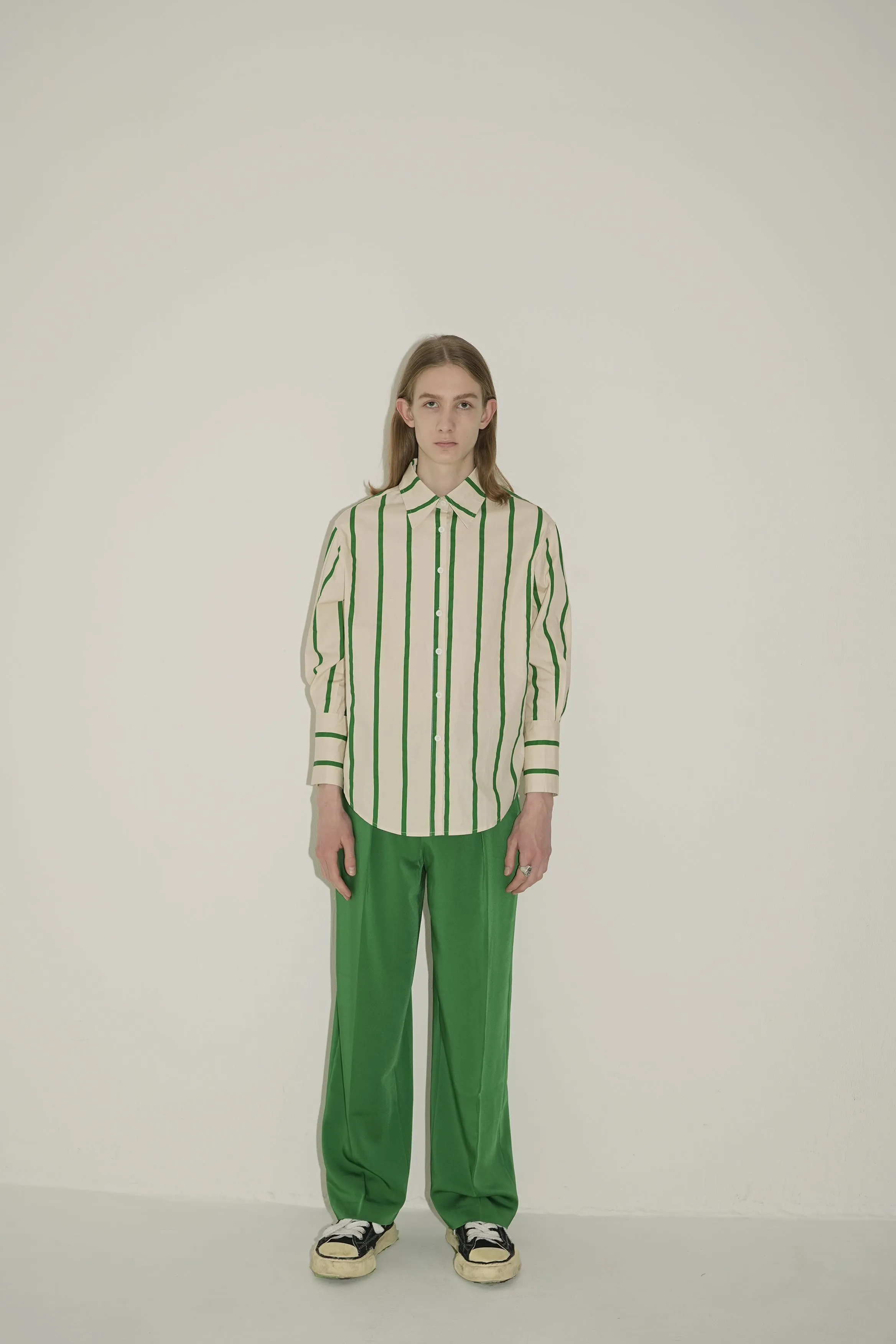 Voluminous Fresh Stripe Shirt