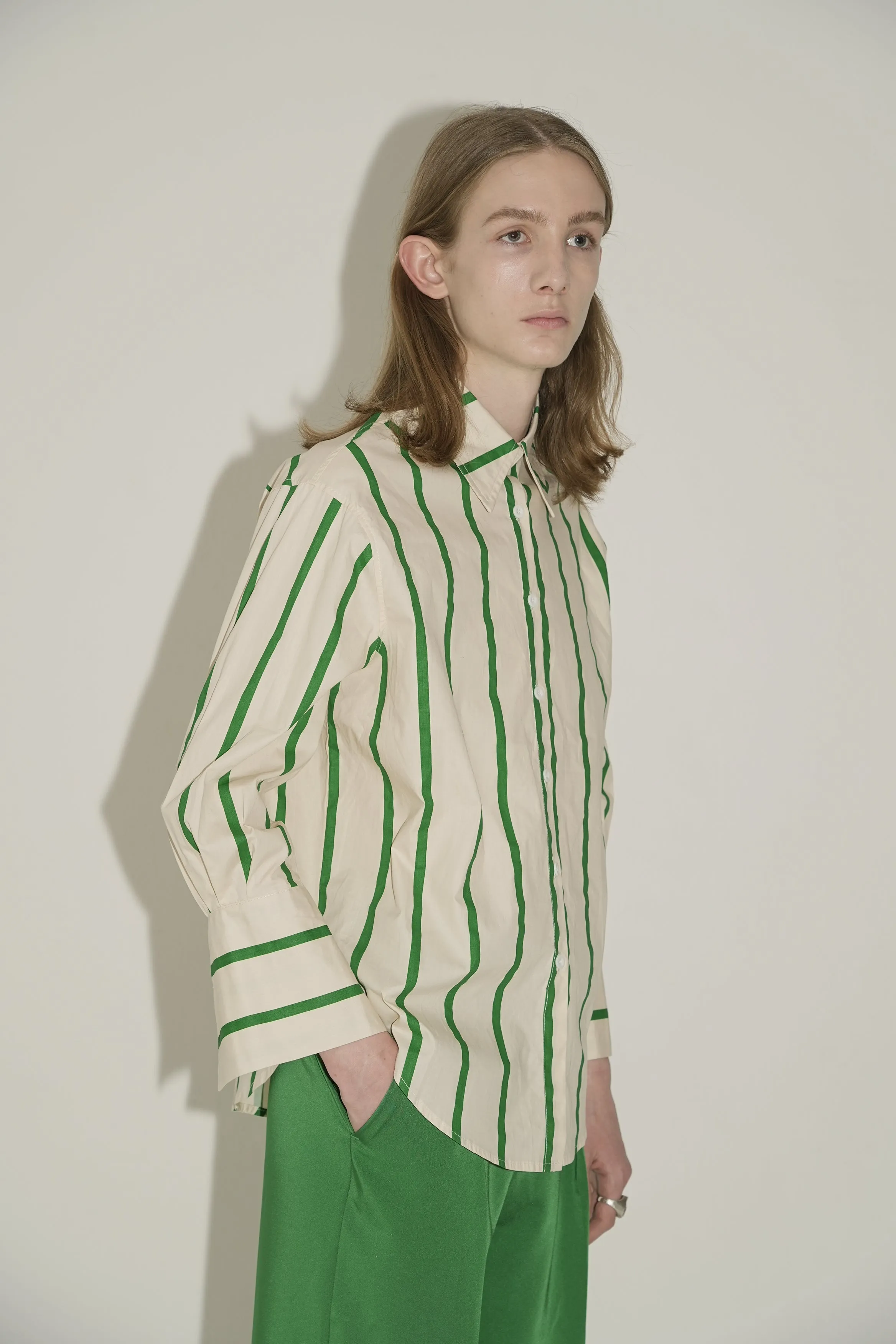 Voluminous Fresh Stripe Shirt