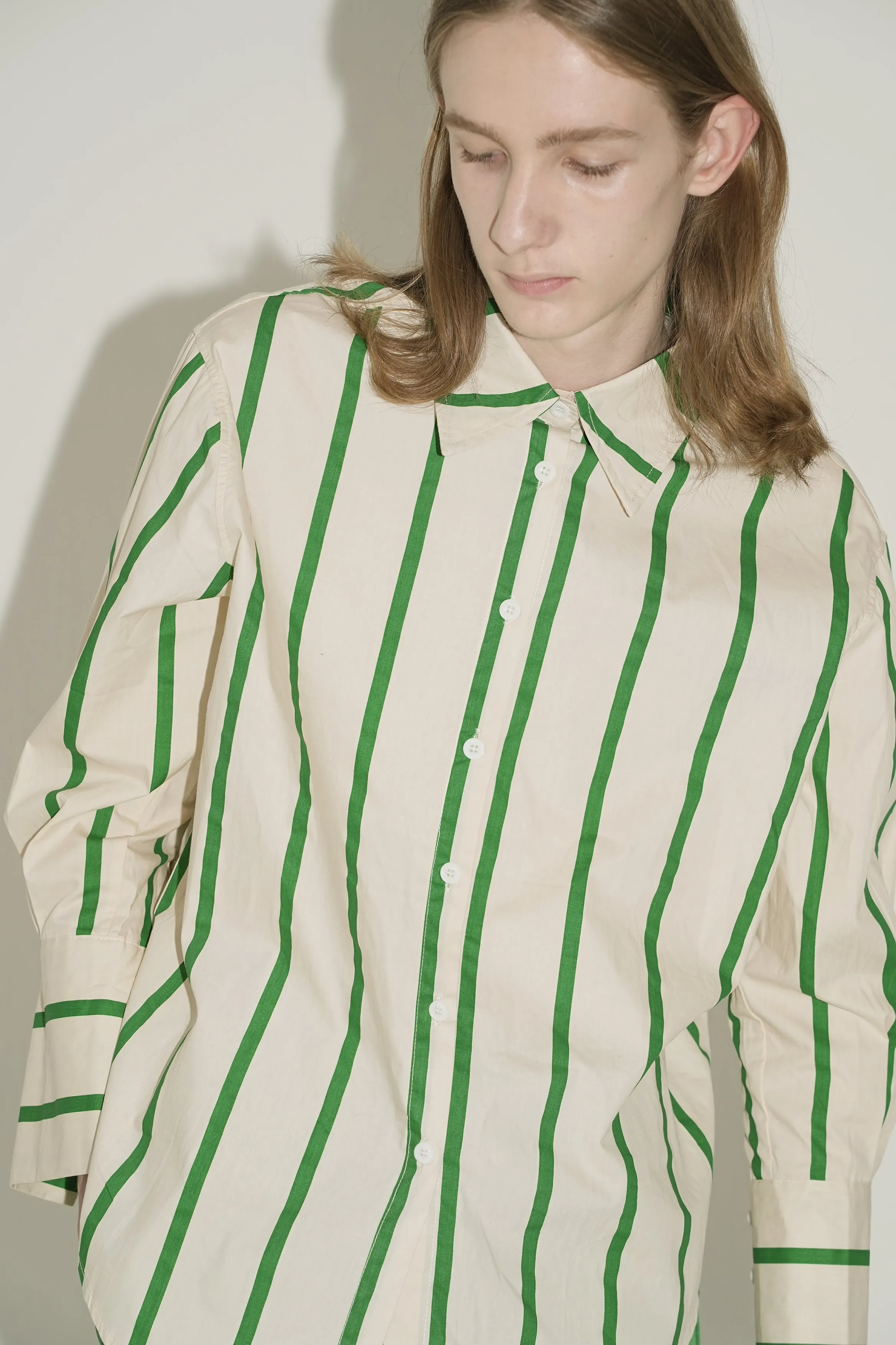 Voluminous Fresh Stripe Shirt