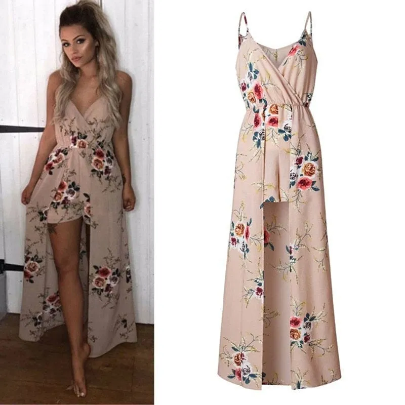 Women Elegant Long Jumpsuit Overalls  New Fashion Sexy Women's Romper