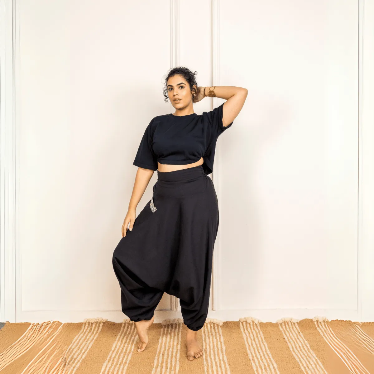 Women's Aladdin Harem Pants | Black