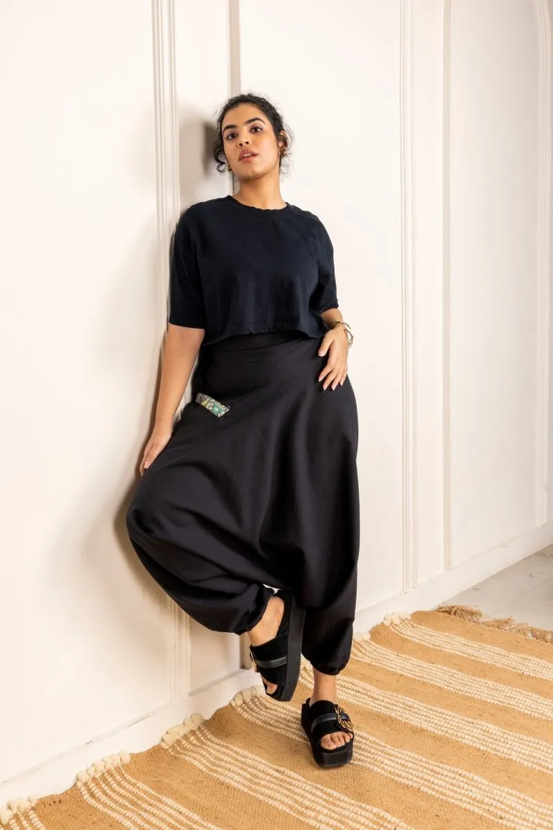 Women's Aladdin Harem Pants | Black