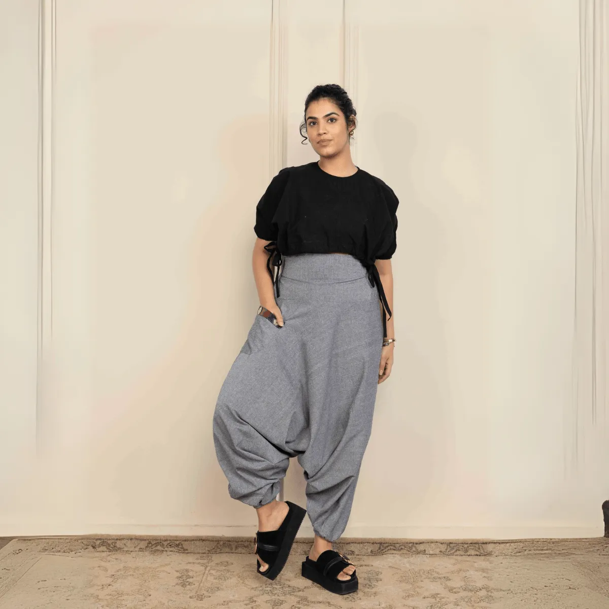 Women's Aladdin Harem Pants | Grey