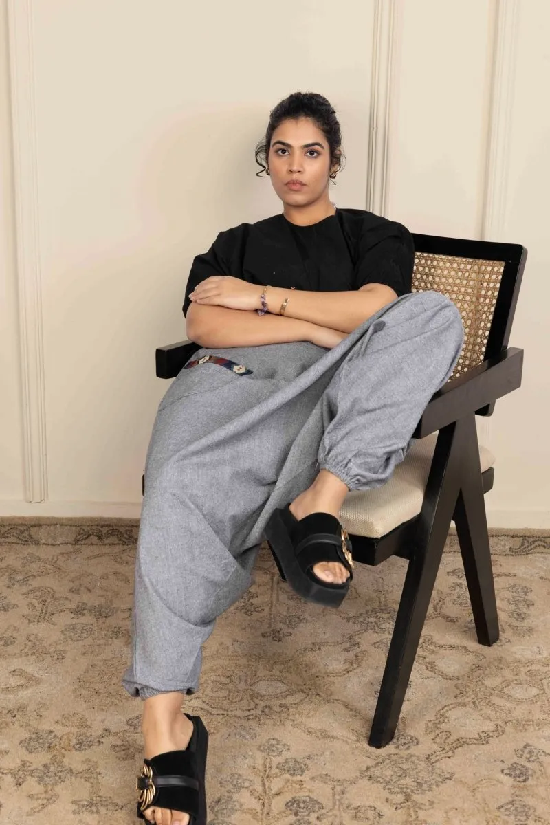 Women's Aladdin Harem Pants | Grey