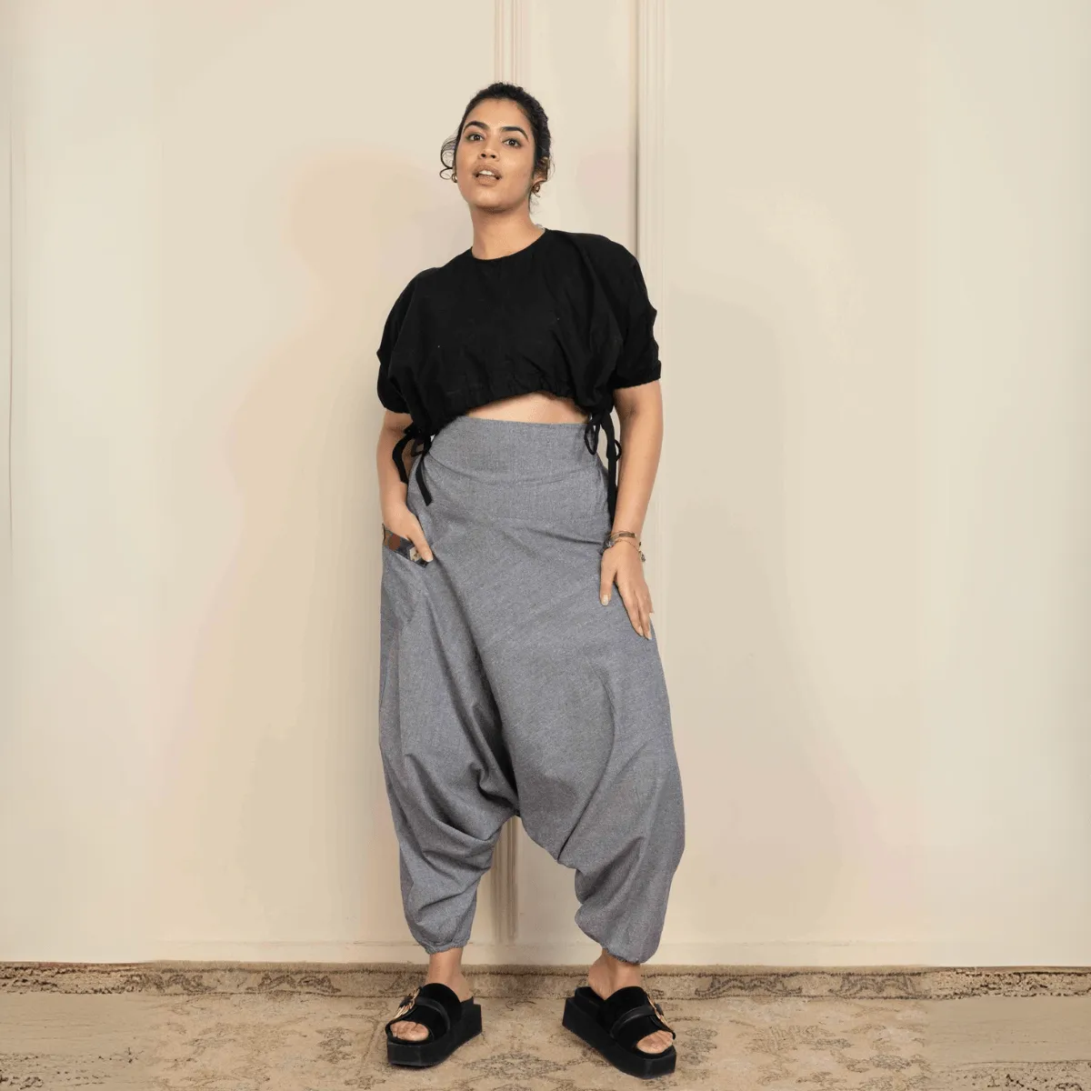 Women's Aladdin Harem Pants | Grey