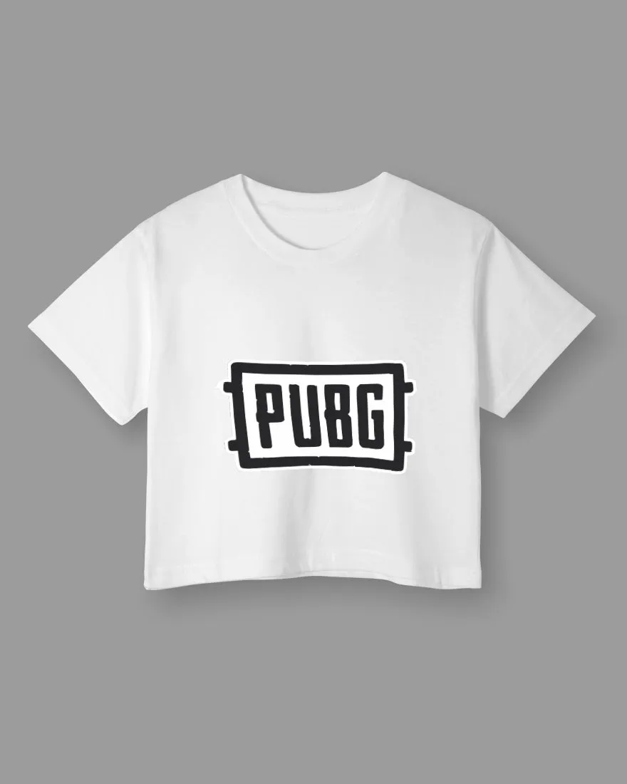 Womens Cropped TShirt Gaming Pubg 1