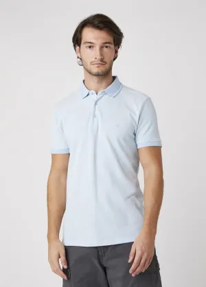 Wrangler Refined Polo Shirt - Cerulean Blue