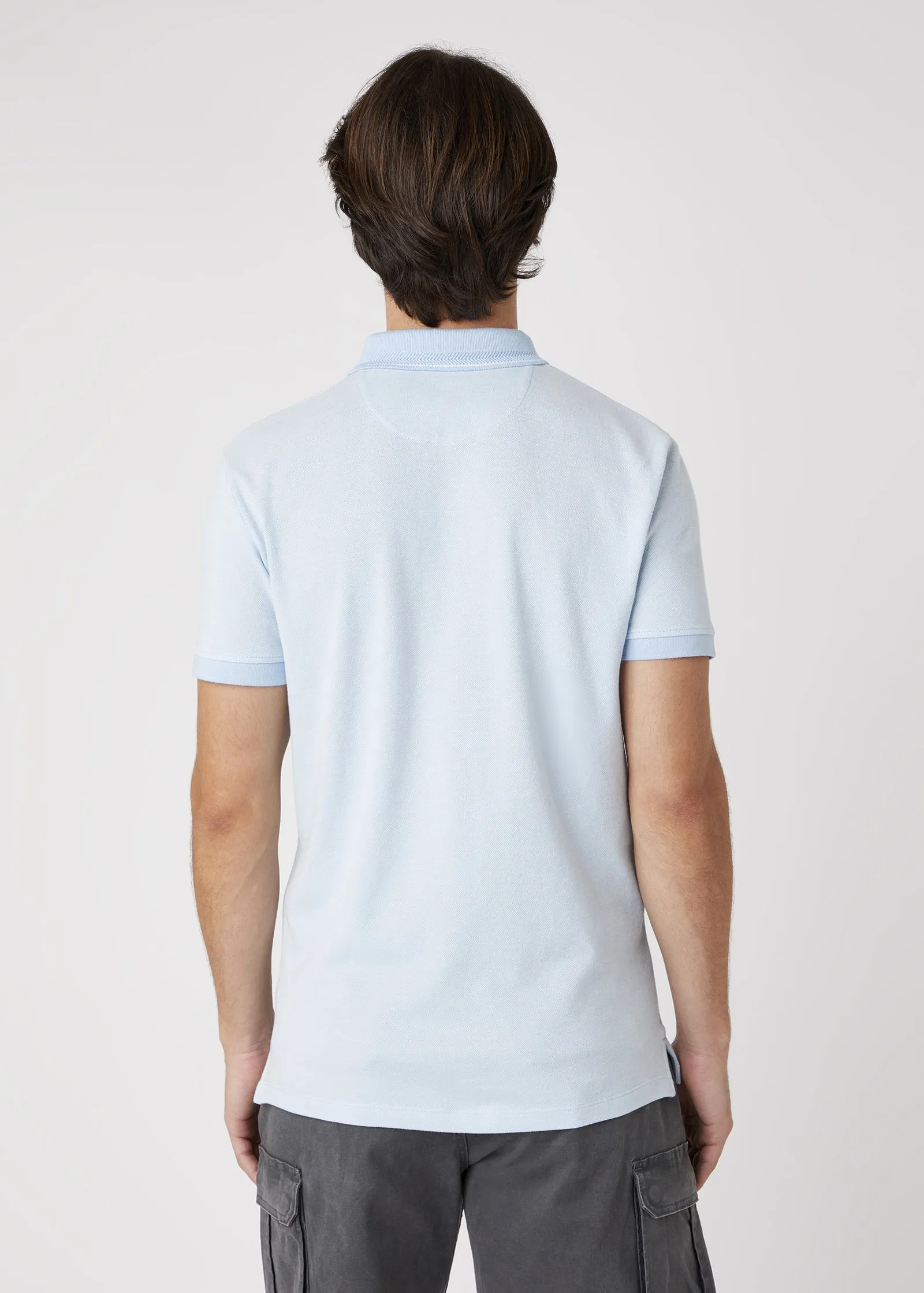Wrangler Refined Polo Shirt - Cerulean Blue