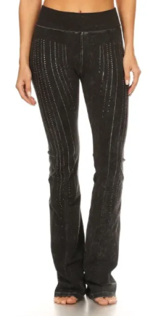 Yoga Pant with Dripping Stone pattern